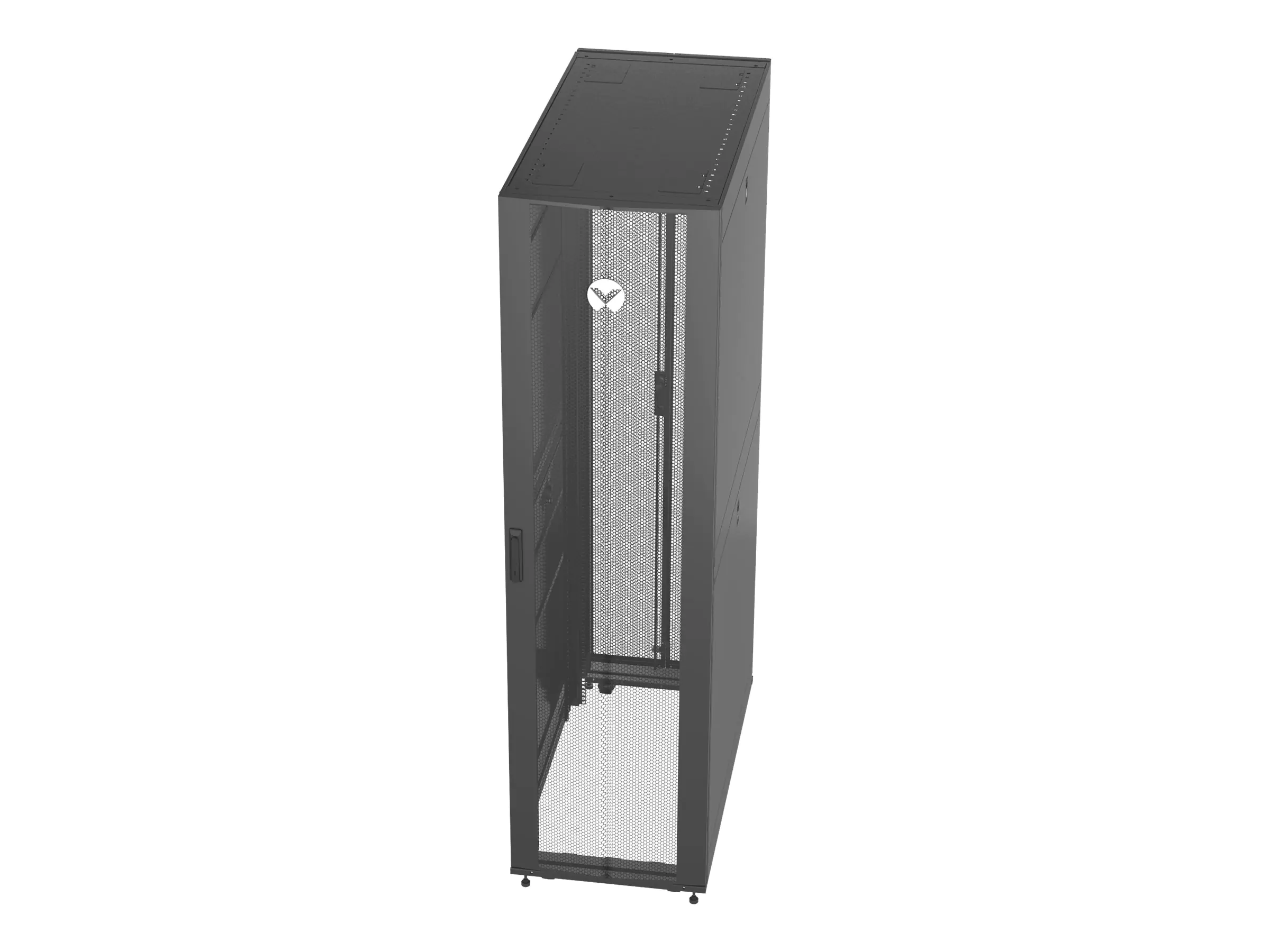 Vertiv VR - Schrank Netzwerkschrank - Schwarz, RAL 7021 - 48U - 48.3 cm (19")