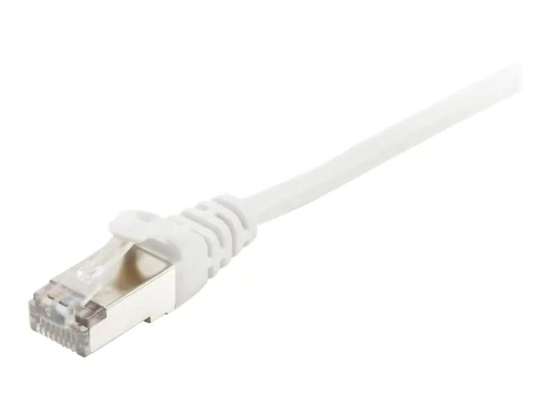 equip - Patch-Kabel - RJ-45 (M) zu RJ-45 (M) - 25 cm - SFTP, PiMF - CAT 6 - halogenfrei, geformt, verseilt - weiß (Packung mit 100)