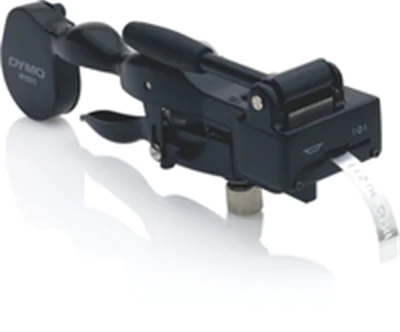 Dymo RHINO M1011 Industrielles Prägegerät für MetallbänderPrägt strapazierfähige Etiketten aus Edelstahl und AluminiumEtikettenprägegerät im stabilen Hartschalenkoffer, Thermodirekt, Schwarz S0720090