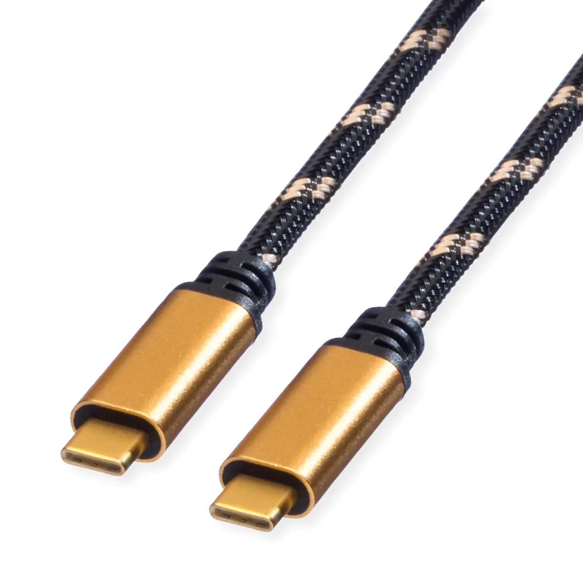 ROLINE GOLD USB4 Gen3x2 40Gbit/s Kabel C-C ST/ST 100W 1m - Kabel - Digital/Daten ROLINE GOLD USB4 Gen3x2 40Gbit/s Kabel C-C ST/ST 100W 1m - Kabel - Digital/Daten