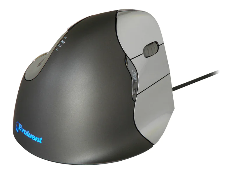 Evoluent VerticalMouse 4 - Vertikale Maus - ergonomisch - Für Rechtshänder - optisch - 6 Tasten - kabelgebunden - USB Evoluent VerticalMouse 4 - Vertikale Maus - ergonomisch - Für Rechtshänder - optisch - 6 Tasten - kabelgebunden - USB