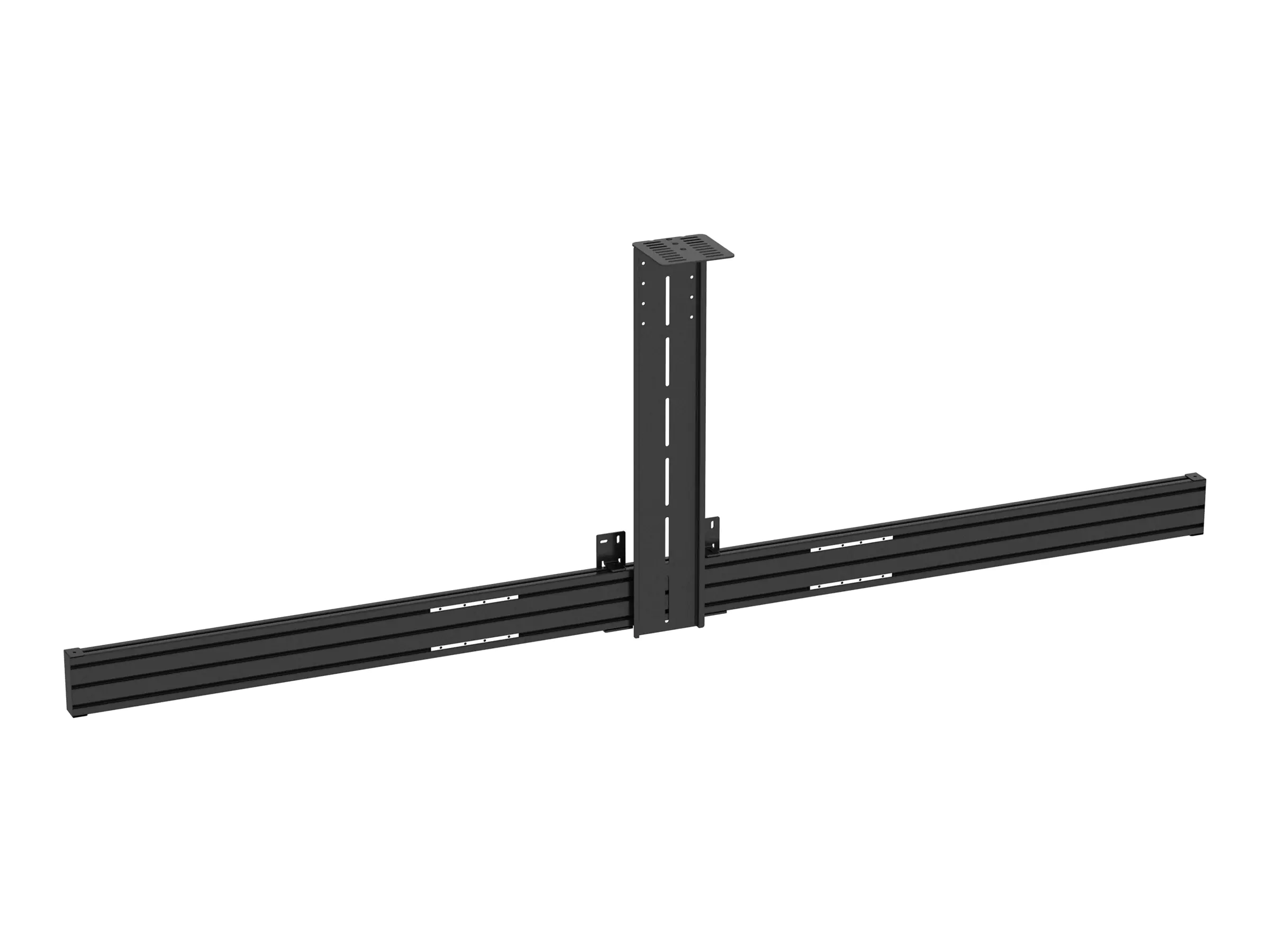 Vision VFM-F50_DL - Montagekomponente (Schiene) - für 2 LCD-/Plasma-Konsolen - Aluminium - Schwarz - Bildschirmgröße: up to 218.4 cm (up to 86") - Wandmontage, auf Bodenstativ montierbar