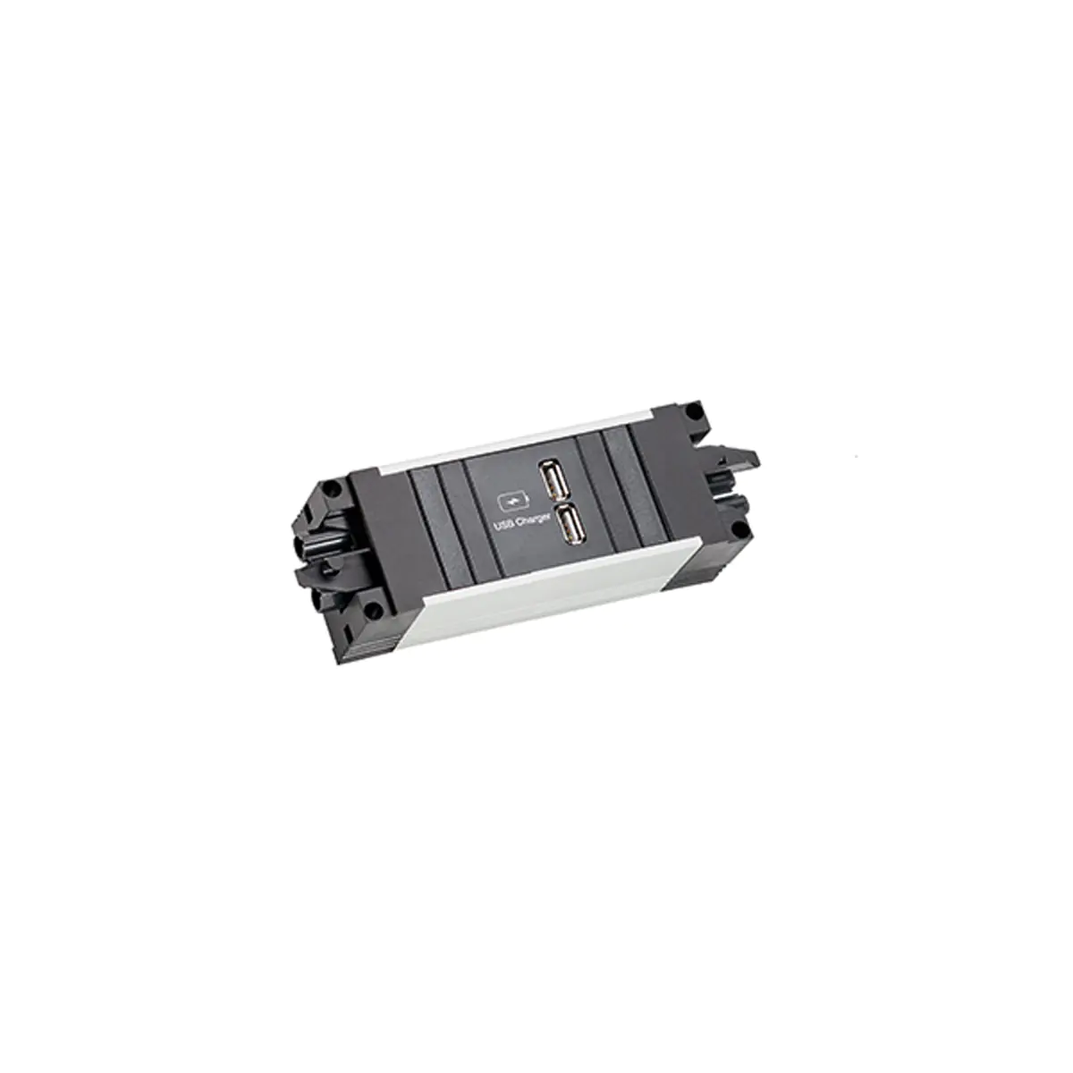 Bachmann Steckdosenleiste STEP ALU 1XUSB DOPPELCHARGERSTROMEIN Bachmann Steckdosenleiste STEP ALU 1XUSB DOPPELCHARGERSTROMEIN