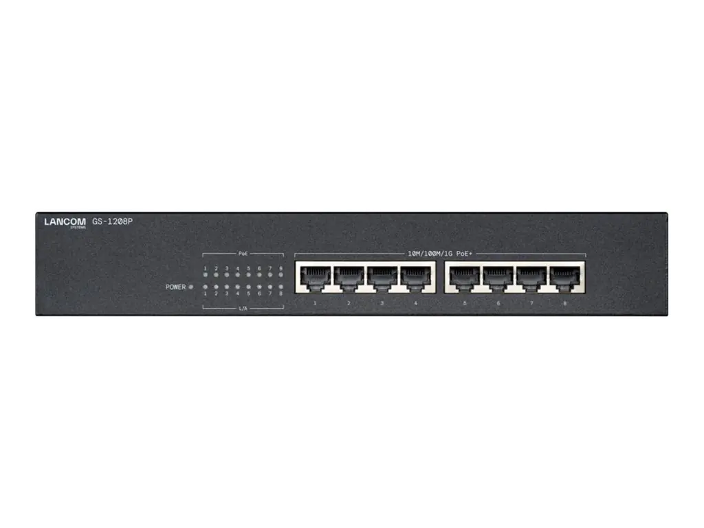 Lancom GS-1208P - Switch - unmanaged - 8 x 10/100/1000 (PoE+) 61673