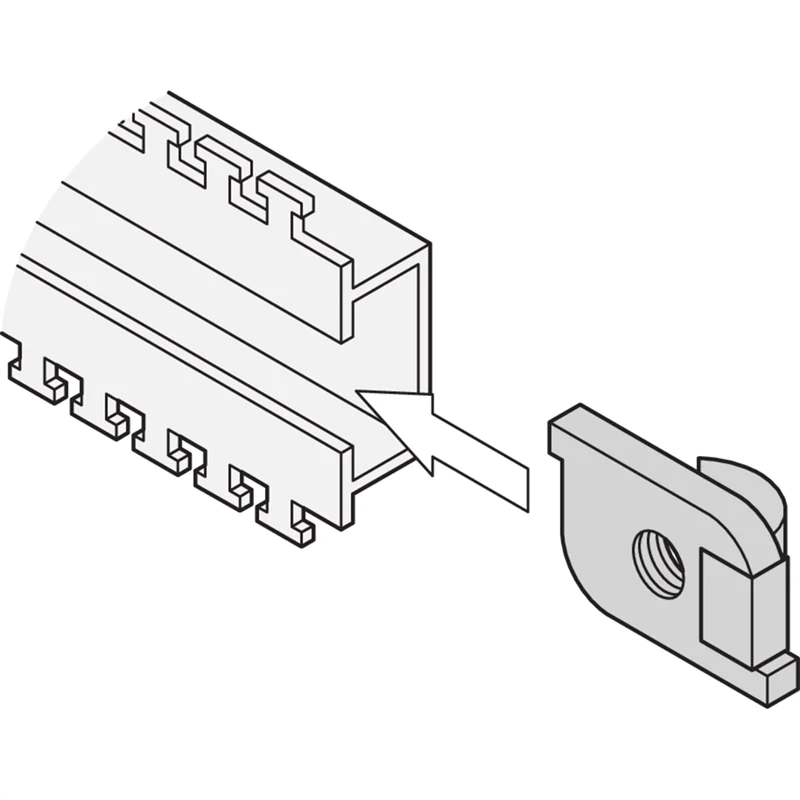 SCHROFF 21120140 19 Zoll Montagematerial