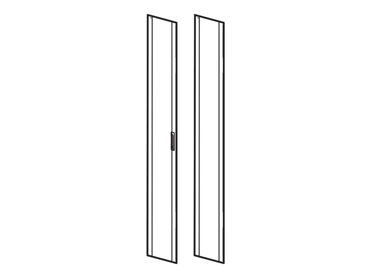 APC NetShelter SX - Rack-Tür - Grau - 42HE - für P/N: NBPD0160A AR7100G