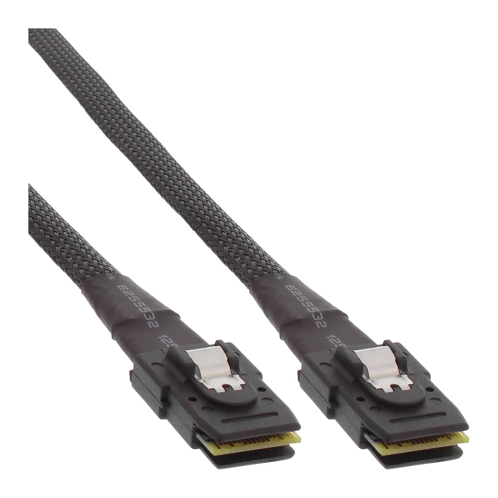 InLine - Internes SAS-Kabel - Mini SAS (SFF-8087) (S) Verriegelung zu Mini SAS (SFF-8087) (S) Verriegelung - 75 cm - Schwarz InLine - Internes SAS-Kabel - Mini SAS (SFF-8087) (S) Verriegelung zu Mini SAS (SFF-8087) (S) Verriegelung - 75 cm - Schwarz