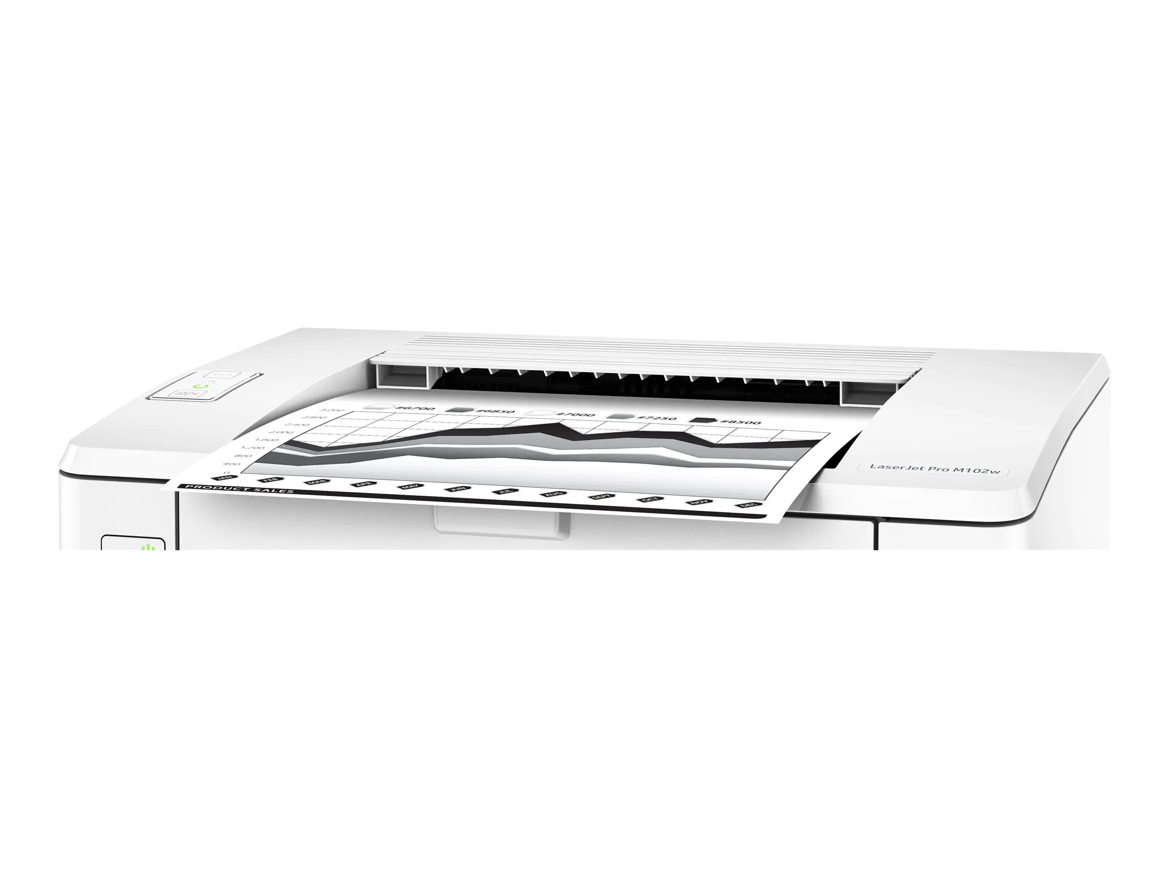 HP LaserJet Pro M102w - Drucker - s/w - Laser - A4/Legal - 1200 dpi - bis zu 22 Seiten/Min. - Kapazität: 160 Blätter - USB 2.0, Wi-Fi