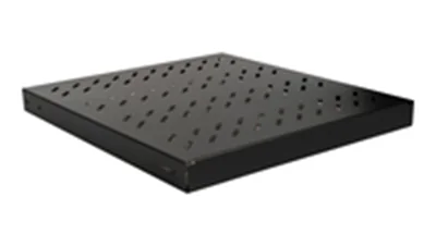 Equip Fachboden variabel 19" für Serverschränke 1U 50cm sw - 0,5 m
