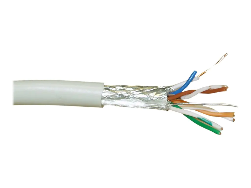 InLine - Bulkkabel - 50 m - SF/UTP - CAT 5e - halogenfrei, robust - beige