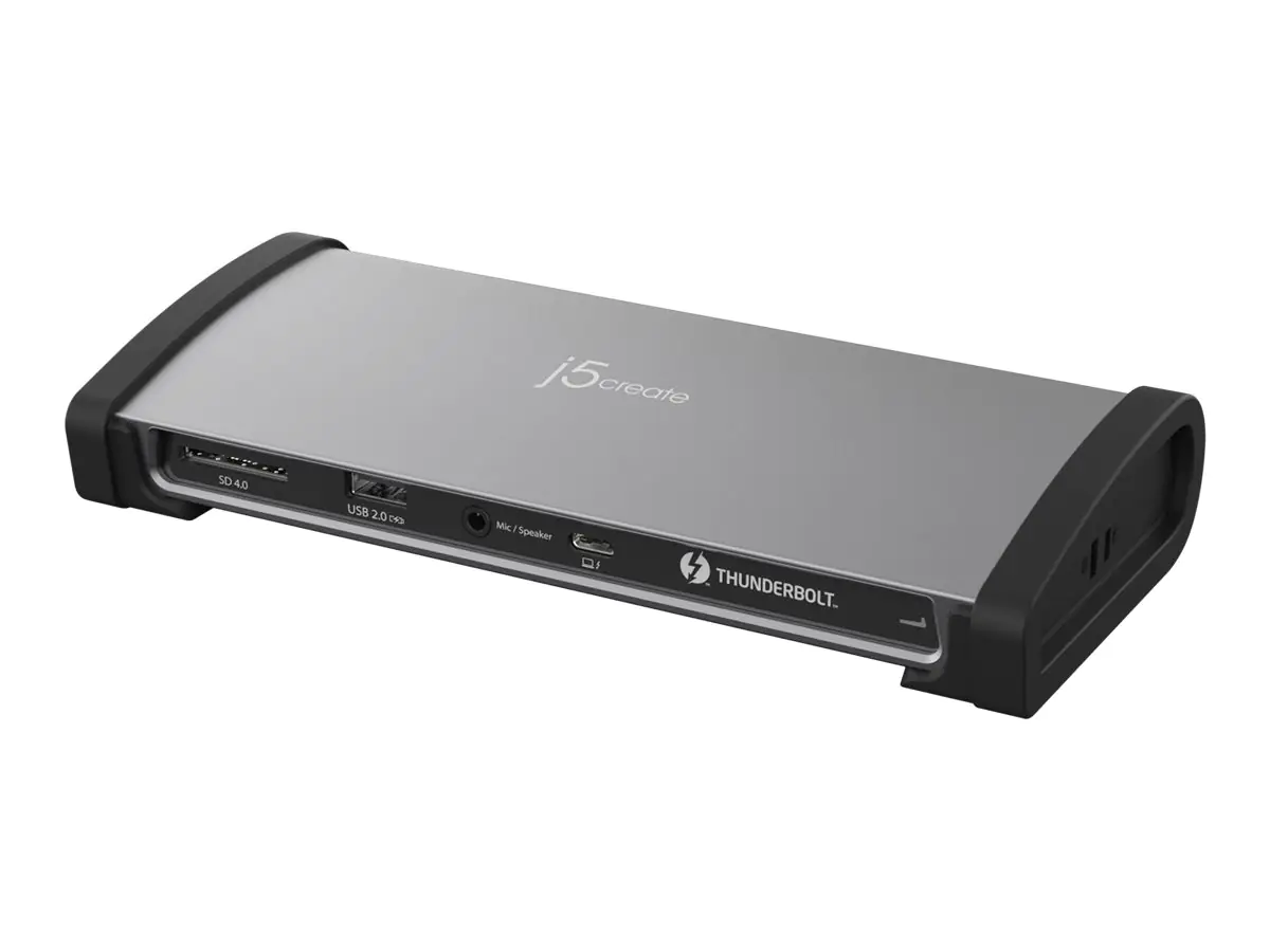 J5Create JTD562 - Dockingstation - USB-C / Thunderbolt 3 / Thunderbolt 4 - 2 x Thunderbolt 4 - 1GbE - 135 Watt - Großbritannien