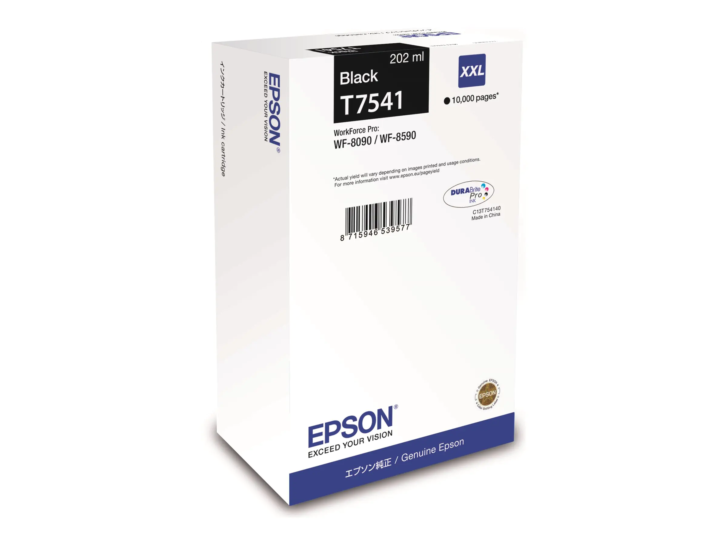 Epson T7541 - 202 ml - Größe XXL - Schwarz - original - Tintenpatrone