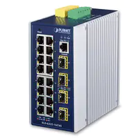 PLANET IGS-6325-16T4S - Switch - L3 - managed - 16 x 10/100/1000 + 4 x Gigabit SFP - an DIN-Schiene montierbar, wandmontierbar - AC 24 V / DC 9 - 48 V