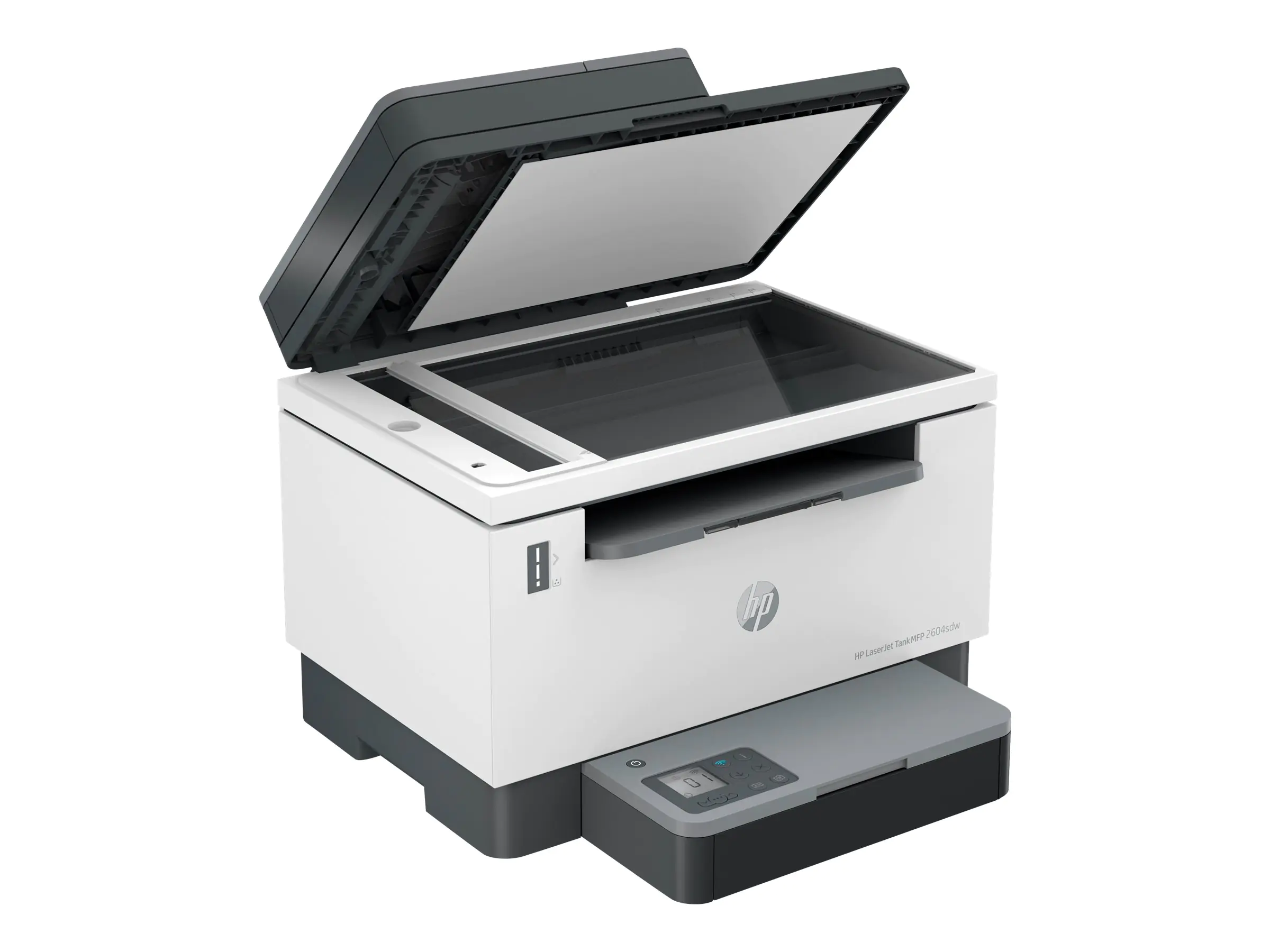 HP LaserJet Tank MFP 2604sdw - Multifunktionsdrucker - s/w - Laser - nachfüllbar - 216 x 297 mm (Original) - A4/Legal (Medien) - bis zu 14 Seiten/Min. (Kopieren) - bis zu 22 Seiten/Min. (Drucken) - 250 Blatt - USB 2.0, LAN, Wi-Fi(n), Bluetooth
