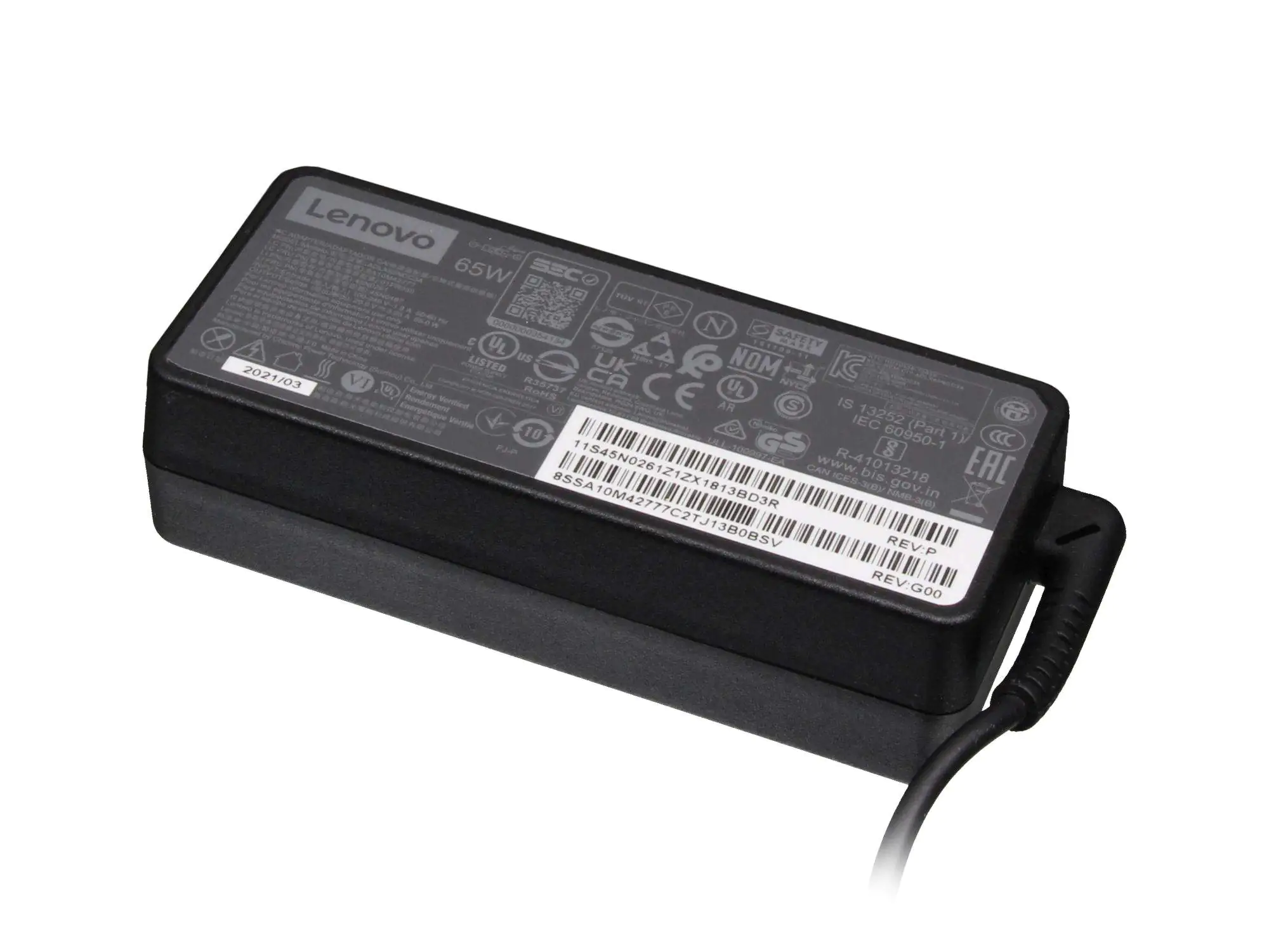 Lenovo ThinkPad 65W AC Adapter (Slim Tip) - Netzteil - 65 Watt - Europa - für ThinkPad Edge E431; E531; ThinkPad Helix (1st Gen); ThinkPad S431; S440; S531; T431; T440