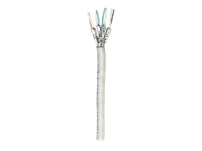 Intellinet Network Bulk Cat6 Cable, 23 AWG, Solid Wire, 305m, Grey, Copper, S/FTP, Box - Bulkkabel - 305 m - STP - CAT 6 - robust - Grau