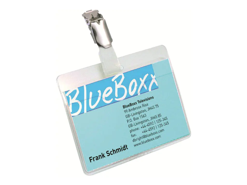 DURABLE Namensschild 810619 90x60mm Kunststoff tr 25 St./Pack.