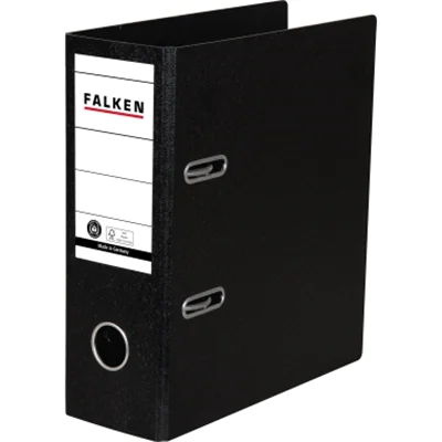 Falken Ordner S80 11285830 DIN A5 hoch 80mm Hartpappe schwarz Falken Ordner S80 11285830 DIN A5 hoch 80mm Hartpappe schwarz