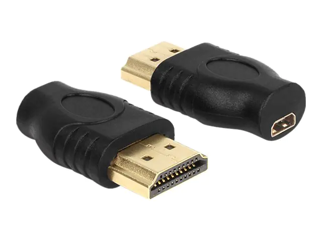 Delock - HDMI-Adapter - HDMI männlich zu 19 pin micro HDMI Type D weiblich Delock - HDMI-Adapter - HDMI männlich zu 19 pin micro HDMI Type D weiblich