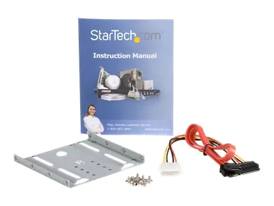 StarTech Adapter Bracket für 2,5 (6.4cm) auf 3,5 (8,9cm) HDD - SATA / SSD Festplatten Einbaurahmen für 3.5 Zoll Schacht - Laufwerksschachtadapter - für P/N: 25S22M2NGFFR, S322M225R, SAT2M2NGFF25, SAT32M225, SAT32MSAT257, ST521PMINT
