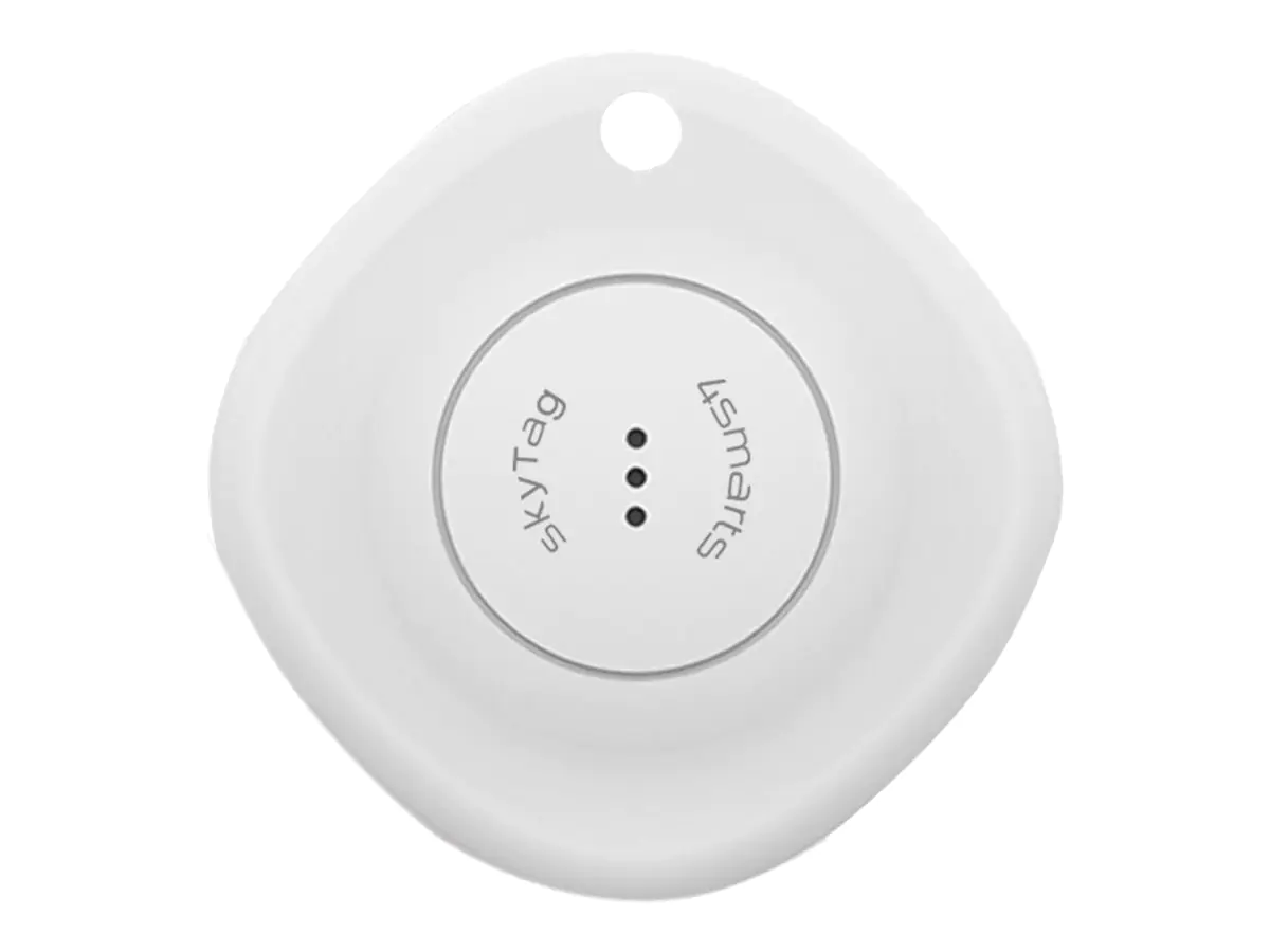 4smarts SkyTag - Anti-Verlust Bluetooth-Tag für Rucksack, Schlüssel, Brieftasche - weiß - für iPhone/iPad/iPod