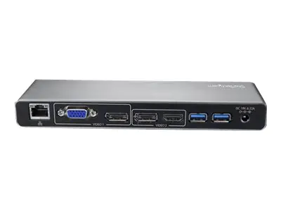StarTech Thunderbolt 3 Dock, Dual 4K 60Hz Monitor TB3 Docking Station with DisplayPort, HDMI & 1080p VGA, 85W Power Delivery & Charging, Gigabit Ethernet, Universal Thunderbolt 3 Dock - TB3 Dock w/ 85W PD (TB3DK2DHVUE) - Dockingstation - Thunderbolt 3 - V