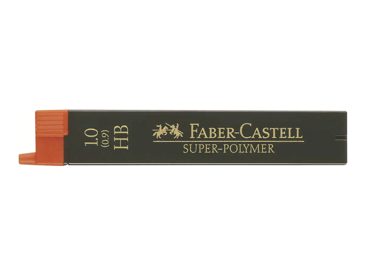 FABER-CASTELL Super-Polymer - Bleistiftmine - HB - 1 mm (Packung mit 12) 120900