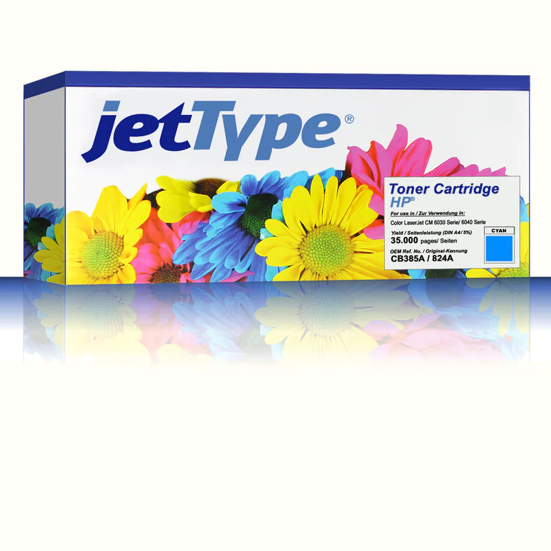 jetType Trommel-Kit kompatibel zu HP CB385A 824A Cyan 35.000 Seiten