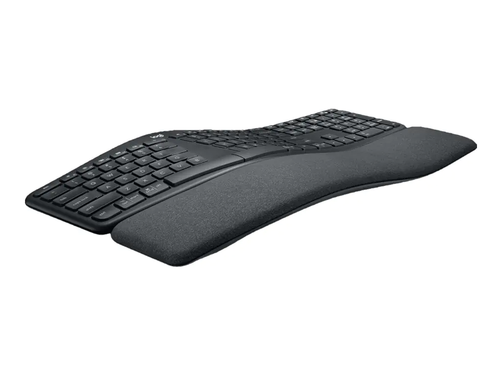 Logitech ERGO K860 - Tastatur - kabellos - 2.4 GHz, Bluetooth 5.0 - QWERTY - GB - Graphite
