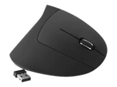 MediaRange - Vertikale Maus - ergonomisch - Für Rechtshänder - optisch - 6 Tasten - kabellos - 2.4 GHz - kabelloser Empfänger (USB) - Schwarz MediaRange - Vertikale Maus - ergonomisch - Für Rechtshänder - optisch - 6 Tasten - kabellos - 2.4 GHz - kabelloser Empfänger (USB) - Schwarz