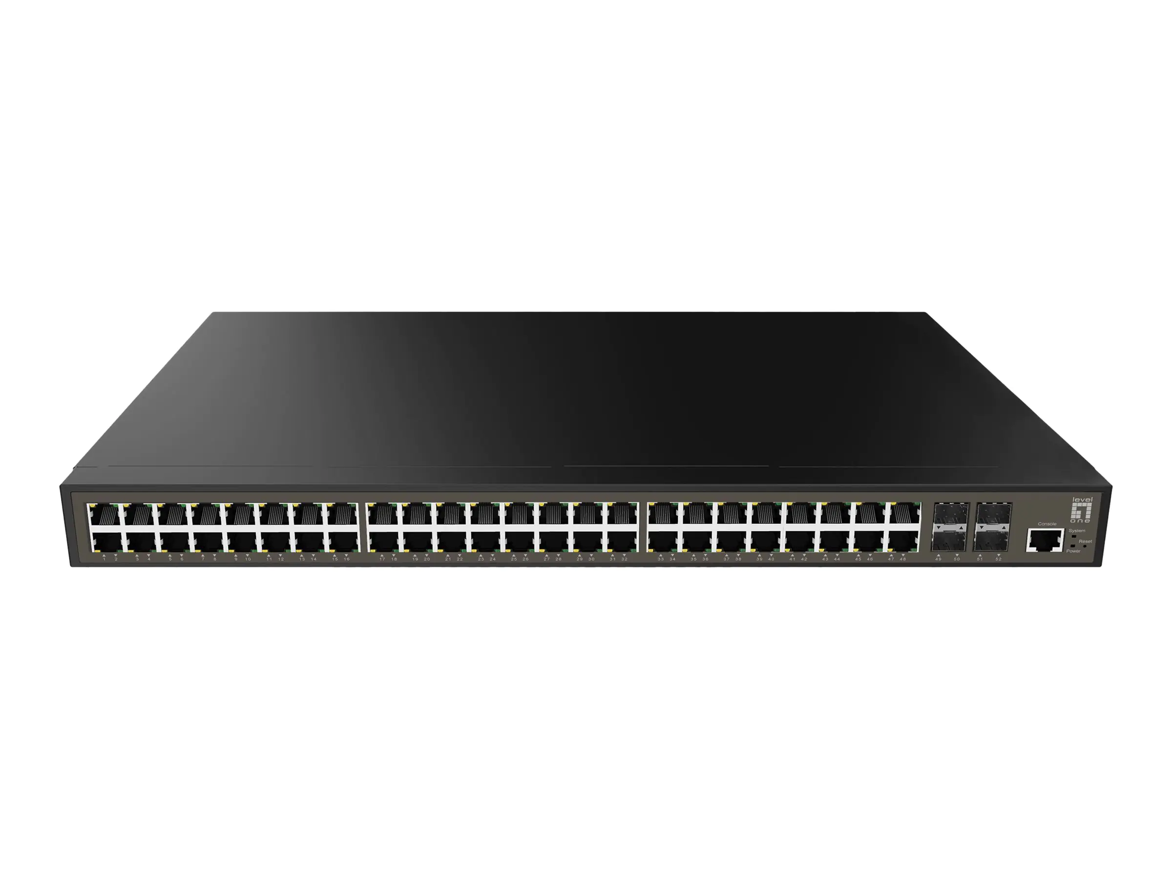 LevelOne GEL-5271 - Switch - L2+ - managed - 48 x 10/100/1000 + 4 x Gigabit SFP - Desktop, an Rack montierbar