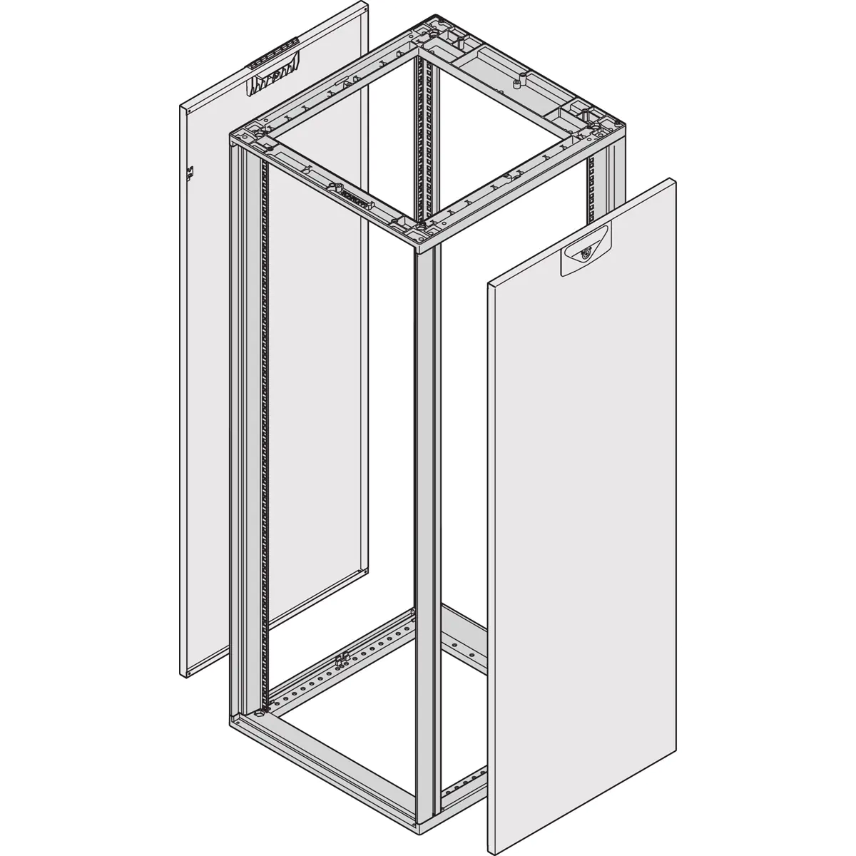 SCHROFF SEIT.WD. 500T HD 7035 2X - Rack-Zubehör