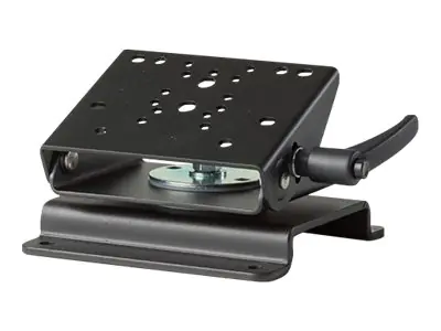 Gamber-Johnson Low Tilt/Swivel - Befestigungskit für Dock/Halterung - Stahl - schwarze Pulverbeschichtung - Montageschnittstelle: 75 x 75 mm - Oberflächenmontage, vertikale Tischmontage, Tischmontage