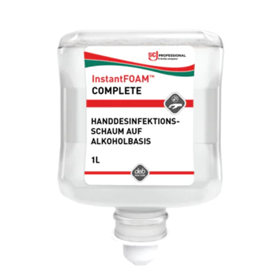 SC Johnson PROFESSIONAL Handdesinfektion InstantFOAM Complete Schaum nicht alkoholfrei dermatologisch getestet antibakteriell bakterizid, viruzid, levurozid, mykobakterizid 5-7,5 Kartusche Kunststoff 1l SC Johnson PROFESSIONAL Handdesinfektion InstantFOAM Complete Schaum nicht alkoholfrei dermatologisch getestet antibakteriell bakterizid, viruzid, levurozid, mykobakterizid 5-7,5 Kartusche Kunststoff 1l