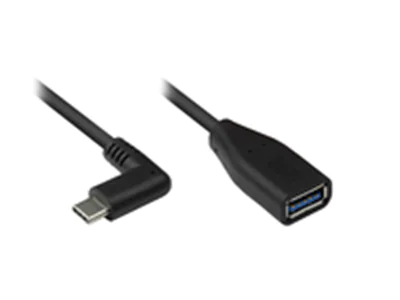 Good Connections 2811-OTGW - 0,1 m - USB C - USB A - USB 3.2 Gen 1 (3.1 Gen 1) - 5120 Mbit/s - Schw