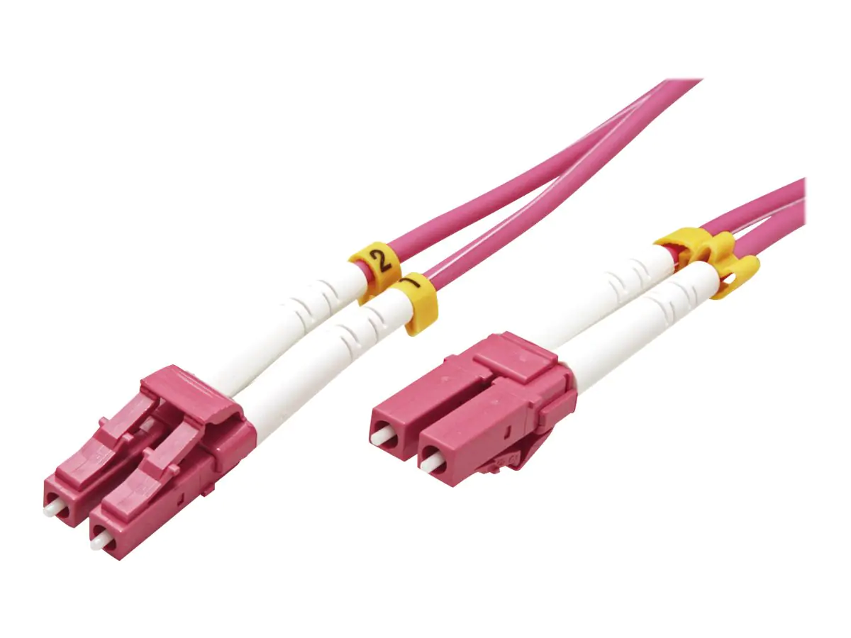 VALUE - Netzwerkkabel - LC Multi-Mode (M) zu LC Multi-Mode (M) - 1 m - Glasfaser - 50/125 Mikrometer - OM4 - violett