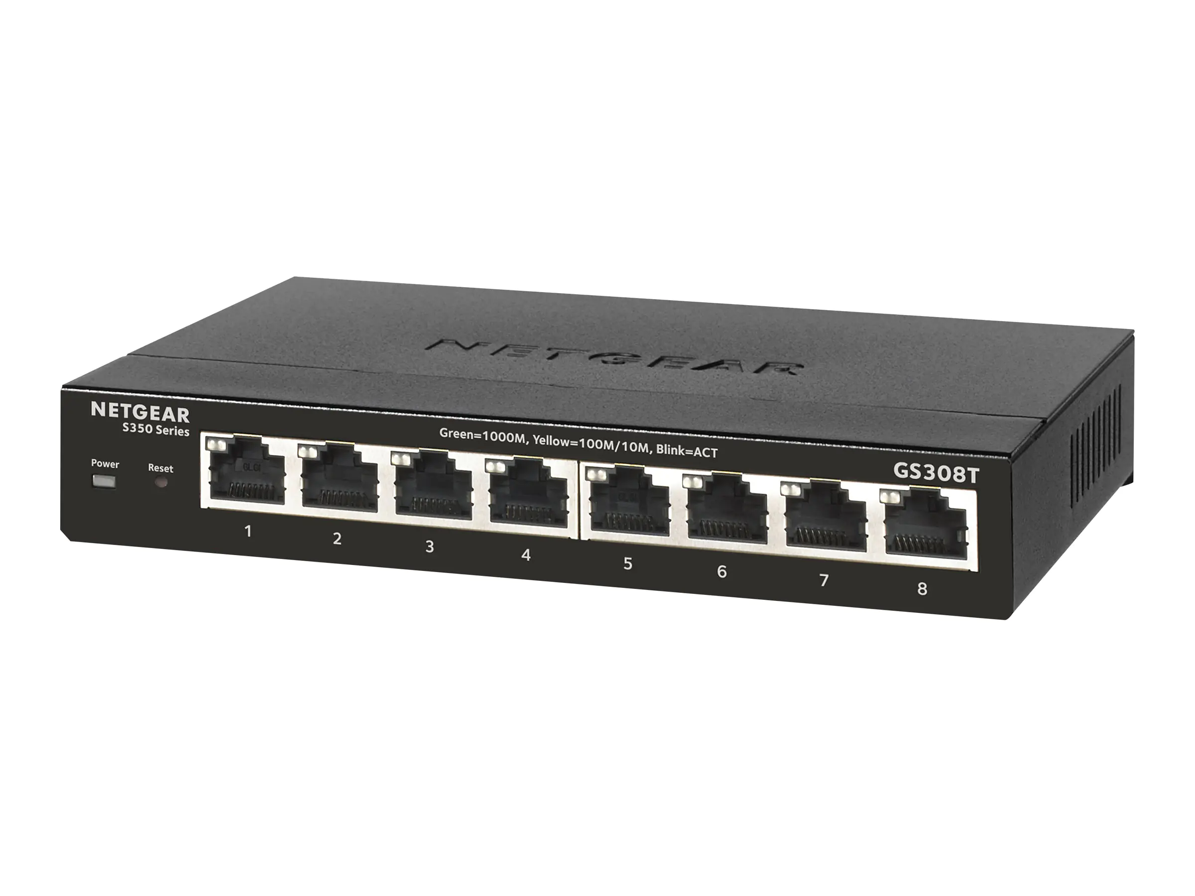 Netgear Smart GS308T - Switch - Smart - 8 x 10/100/1000 - Desktop