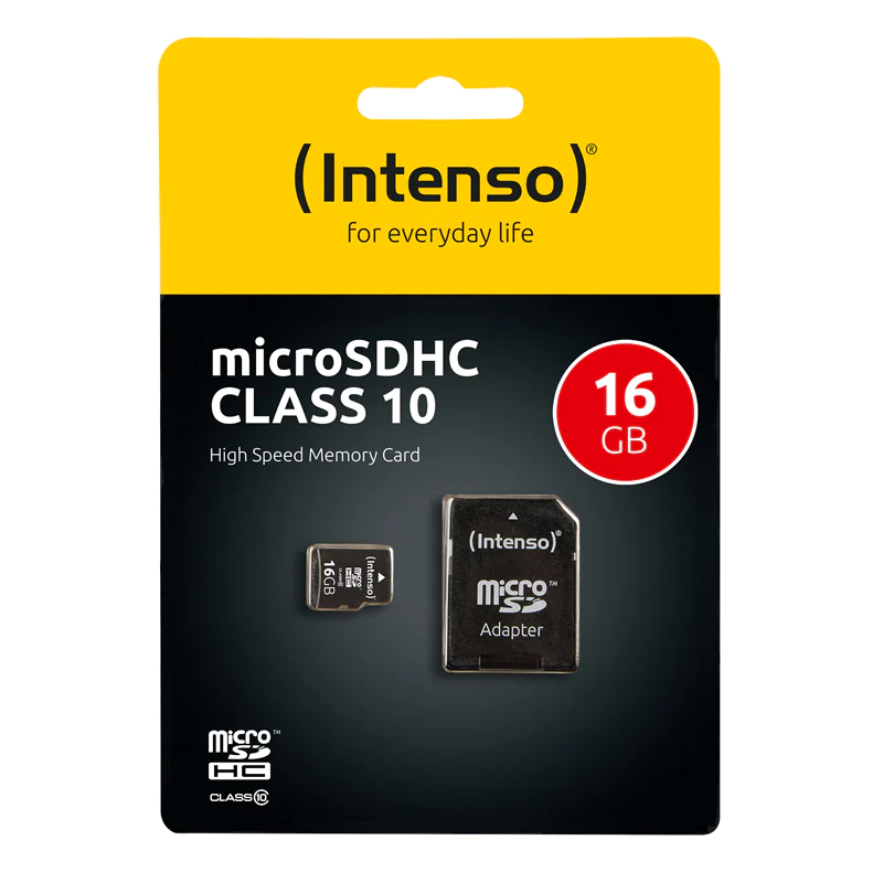 Intenso Class 10 - Flash-Speicherkarte (microSDHC/SD-Adapter inbegriffen) - 32 GB - Class 10 - microSDHC Intenso Class 10 - Flash-Speicherkarte (microSDHC/SD-Adapter inbegriffen) - 32 GB - Class 10 - microSDHC