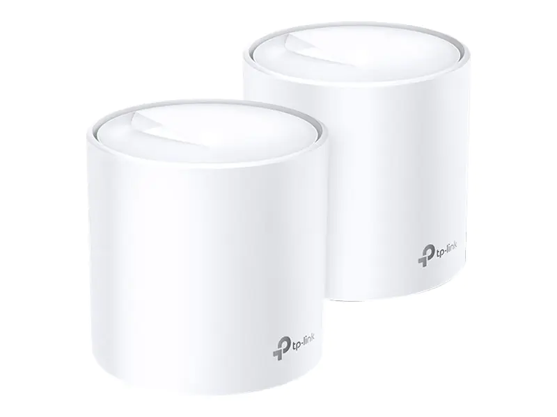TP-Link Deco X20 V2 - WLAN-System - (2 Router) - bis zu 370 qm - Netz 1GbE - Wi-Fi 6 - Dual-Band
