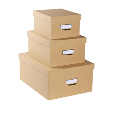 Exacompta Aufbewahrungsbox Office By Me 16 x 11 x 20 cm (B x H x T), 20 x 13 x 26 cm (B x H x T), 26 x15 x 35 cm (B x H x T) DIN A6+, DIN A5+, DIN A4+ Recyclingkarton, Papier kaschiert beige