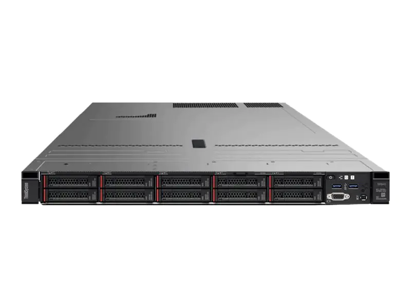 Lenovo ThinkSystem SR645 7D2X - Server - Rack-Montage - 1U - zweiweg - 1 x EPYC 7262 / 3.2 GHz - RAM 32 GB - SAS - Hot-Swap 6.4 cm (2.5") Schacht/Schächte - keine HDD - kein Betriebssystem - Monitor: keiner