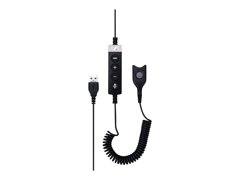 EPOS USB-ED CC 01 MS - Headset-Kabel - USB männlich zu EasyDisconnect männlich - 1.61 m - gewickelt - für IMPACT SC 230, 260, 630, 660