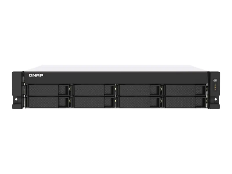 QNAP TS-873AU - NAS-Server - 8 Schächte - Rack - einbaufähig - SATA 6Gb/s - RAID RAID 0, 1, 5, 6, 10, JBOD, 50, 60 - RAM 4 GB - Gigabit Ethernet / 2.5 Gigabit Ethernet - iSCSI Support - 2U