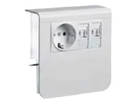 Hager SL20080 - Ausgang - RJ-45 X 2, Strom
