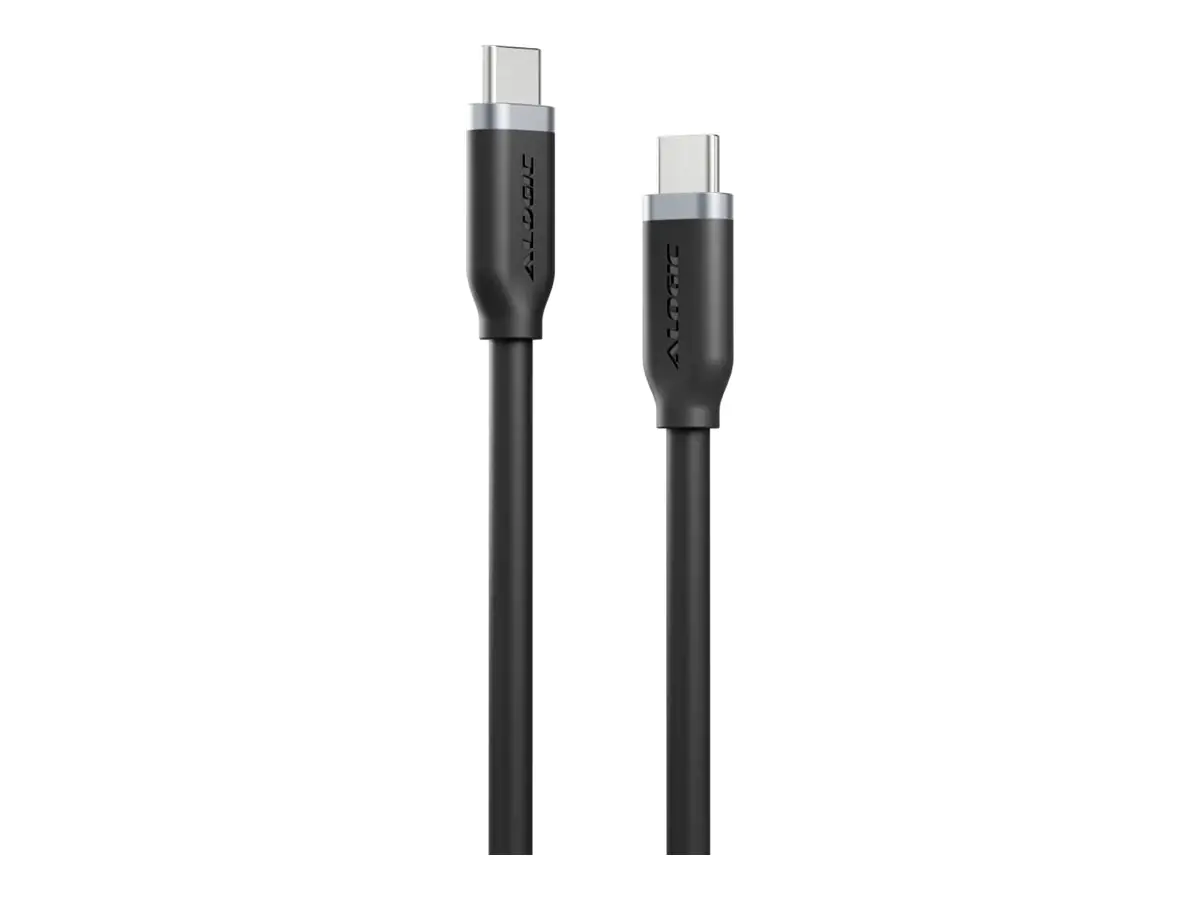 ALOGIC - USB-Kabel - 24 pin USB-C (M) zu 24 pin USB-C (M) - USB 2.0 - 48 V - 5 A - 2 m - USB-Stromversorgung (240 W) - Schwarz