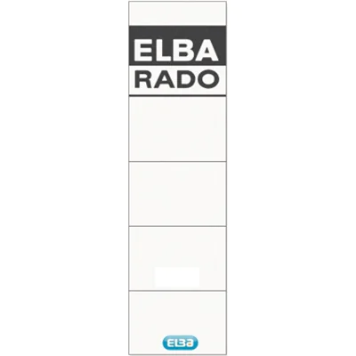 ELBA Einsteckrückenschild 100420960 kurz/breit weiß 10 St./Pack. ELBA Einsteckrückenschild 100420960 kurz/breit weiß 10 St./Pack.