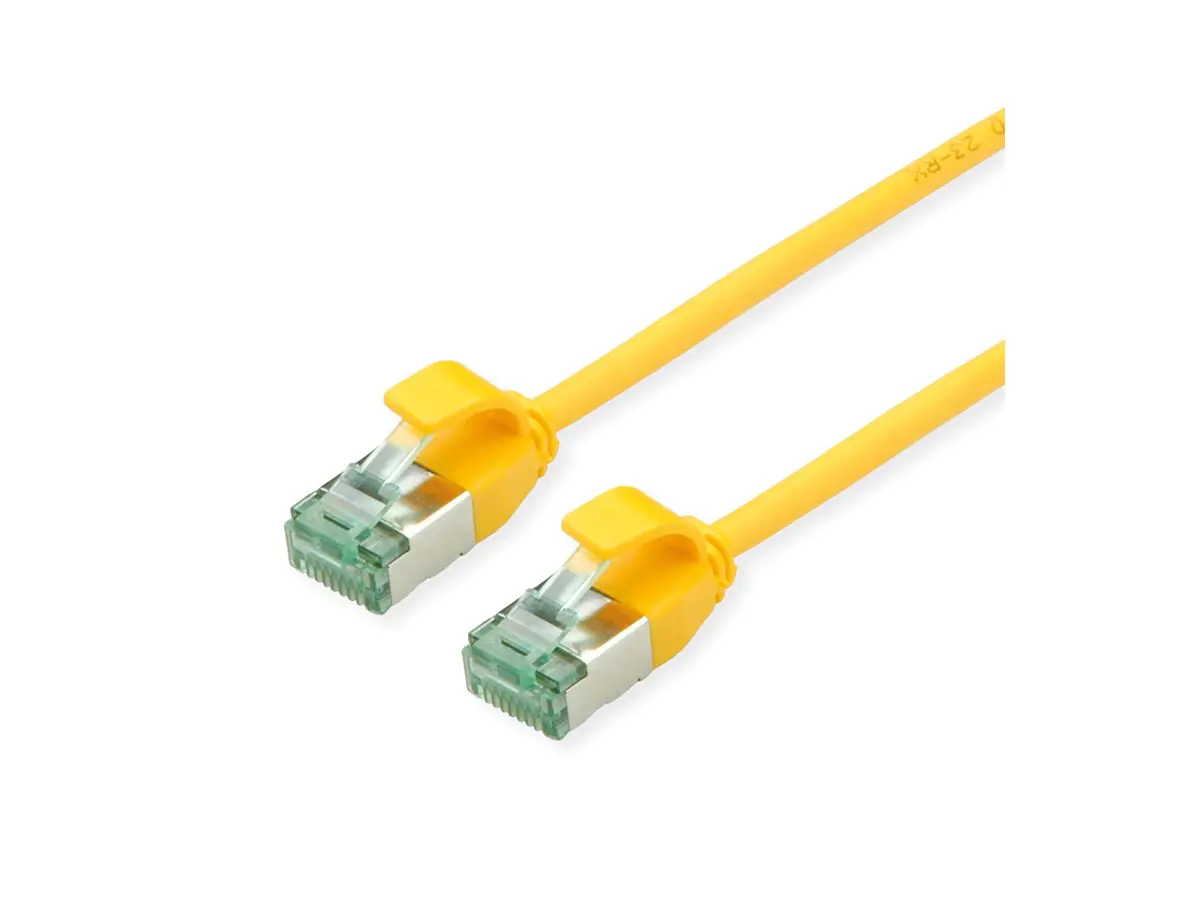 ROLINE RM U/FTP Patchkabel Kat.6A/Kl.EA SLIM gelb 3m - FTP