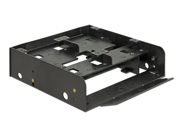 DeLOCK Installation Frame - Laufwerksschachtadapter - 5,25" bis 1 x 3,5" und 2 x 2,5" (13,3 cm bis 1 x 8,9 und 2 x 6,4 cm) - Schwarz