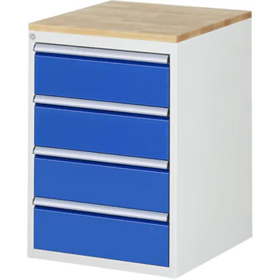 RAU Schubladenschrank 7000 580 x 825 x 650 mm (B x H x T) 4 Schubladen Farbe der Front: enzianblau Farbe des Korpus: lichtgrau RAU Schubladenschrank 7000 580 x 825 x 650 mm (B x H x T) 4 Schubladen Farbe der Front: enzianblau Farbe des Korpus: lichtgrau
