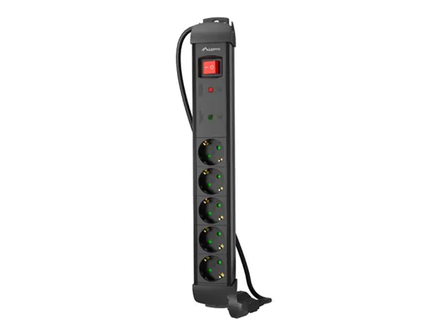Lanberg SP1 - Steckdosenleiste - 2500 Watt - Eingabe, Eingang Typ F/E - Ausgangsanschlüsse: 5